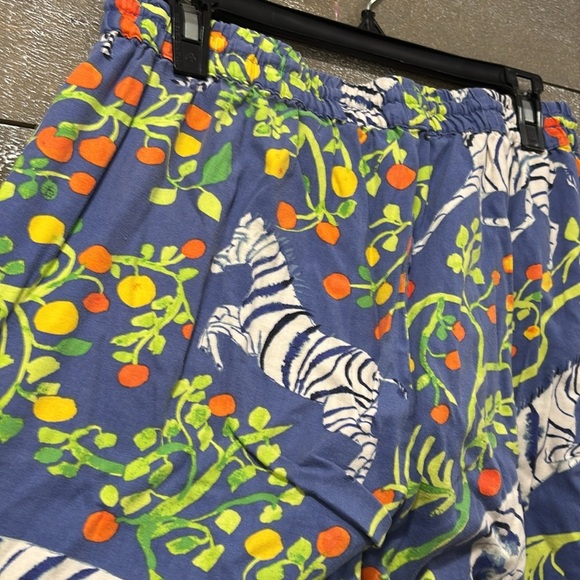 Anthropologie Olivia Wendel Zebra tropical pant size M - Picture 7 of 11